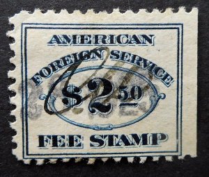 USA, Scott RK24, Used Consular Service Revenue Stamp