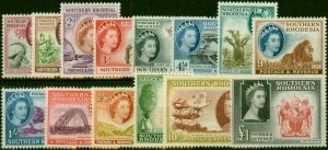 Southern Rhodesia 1953 Set of 14 SG78-91 Fine LMM (2)