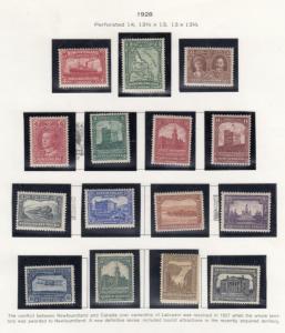 NEWFOUNDLAND # 163-171 MLH/MNG/MH PICTORIAL ISSUES CAT VALUE $220