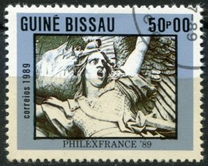 Guinea-Bissau Sc#803 Used, 50p multi, PHILEXFRANCE 1989 - Paintings (1989)