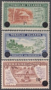 Tokelau 9-11 MNH CV $7.50