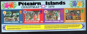 PITCAIRN ISLANDS #191a 1979 CHRISTMAS MINT VF NH O.G S/S4 aa