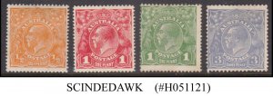 AUSTRALIA - 1914-24 SELECTED STAMPS OF KGV - 4V - MINT HINGED