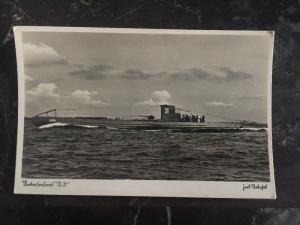Mint WW 1 Germany RPPC Postcard U Boat Submarine L.M. Unterseeboot 31 At The Sea