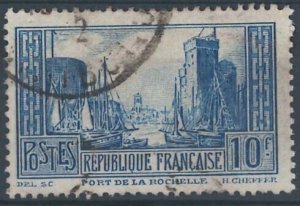France 1929 10f blue Type II sg474a fine used cat £33