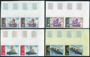 Mali C125-C128 imperf pairs,MNH.Michel 288B-291B. Famous Ships 1971.Santa Maria,