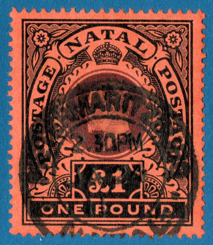 [mag935] NATAL 1908-09 SG#171 Scott#116 with cds 24th August 1911 cv:£375/$475