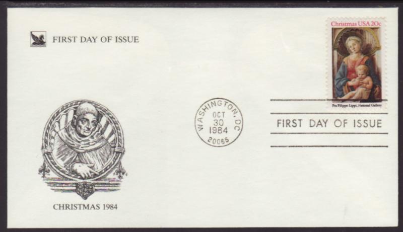 US 2107 Christmas Madonna Readers Digest U/A FDC