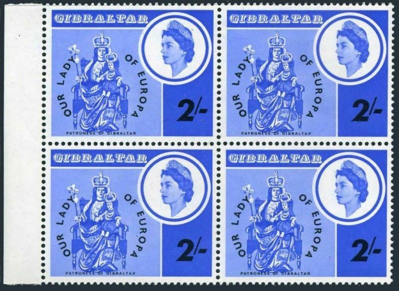 Gibraltar 182 block/4,MNH.Michel 184. OUR LADY OF EUROPE,1966.