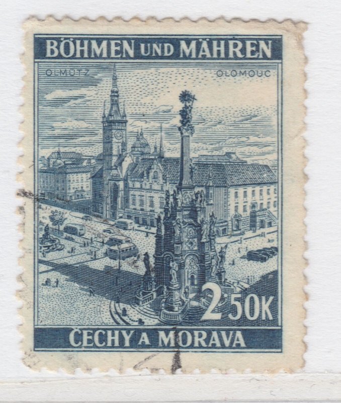 Czechoslovakia Ger. 1939 BOHEMIA AND MORAVIA 2.50 Used A25P42F19291 Protectorate-