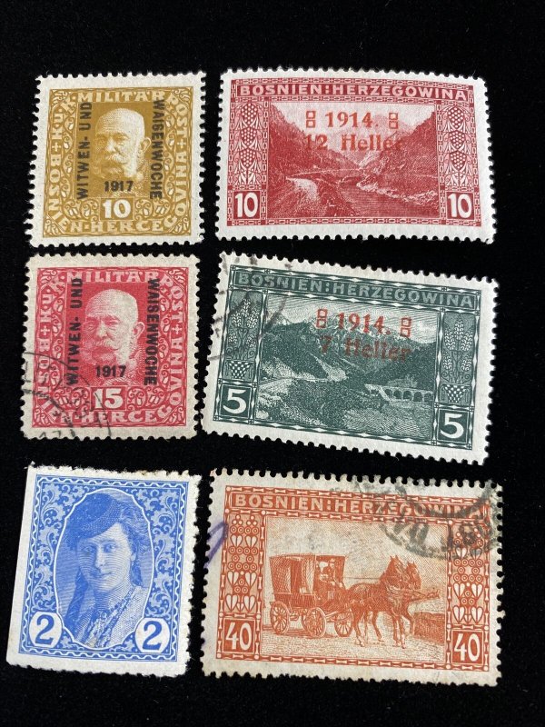 Early Bosnia Wonderful Interesting Stamp Lot  #0120