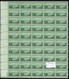 990 Mint,OG,NH... Pane of 50... Brookman CV $17.50