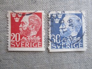 Sweden, Scott#380-381, used