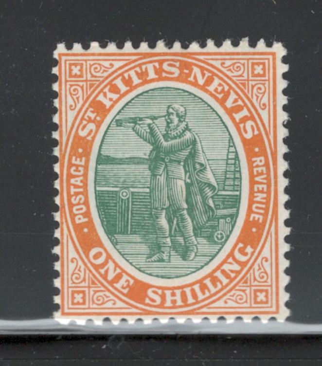 St. Kitts-Nevis 1903 Columbus Looking for Land 1sh Scott # 7 MH
