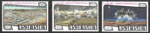 Ascension Scott 215-217 MNH American Bicentennial Set of 1976, NASA