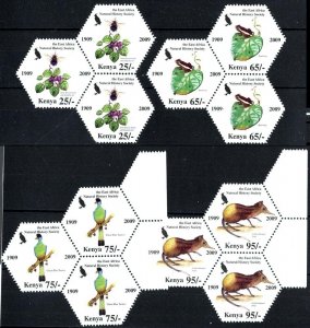 Kenya 2009 Hexagonal, Centenary of Natural History Society set unmounted mint