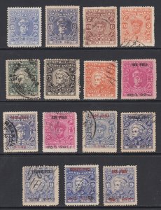 India, Feudatory States, Cochin SG 98/126 used. 1944-49 issues, 15 diff, sound