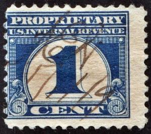 RB65 1¢ Proprietary Stamp (1919) Used