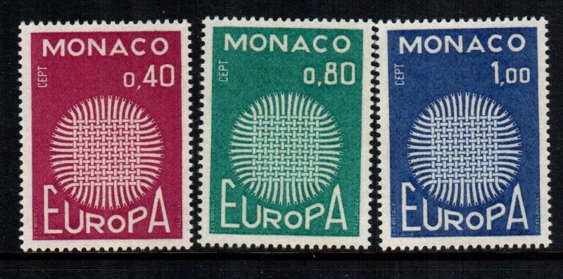 Monaco 768 - 770  MNH cat $ 7.00