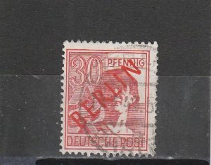 Germany  Scott#  9N28  Used  (1949 Overprinted)