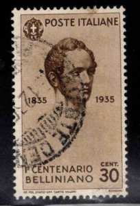 Italy Scott 350 Bellini 1935  Composer Used stamp