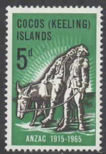 Cocos Keeling Islands Scott 7 - SG7a, 1965 Galipoli Landing 5d Type II MH*