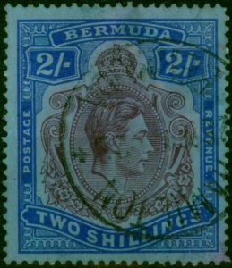 Bermuda 1941 2s Deep Purple & Ultramarine-Grey Blue SG116b Line Perf 14.25 Fi...