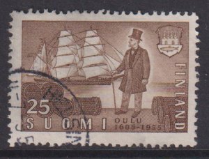 Finland    #330  used  1955    sailing vessel and merchant