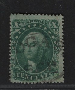 32 F-VF used neat cancel nice color cv $ 190 ! see pic !