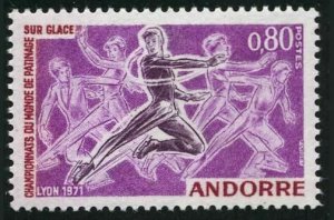 Andorra Fr 202,MNH.Michel 229. World Figure Skating Championships.1971.