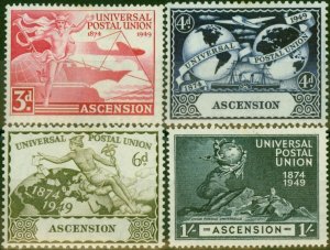 Ascension 1949 UPU Set of 4 SG52-55 Fine LMM