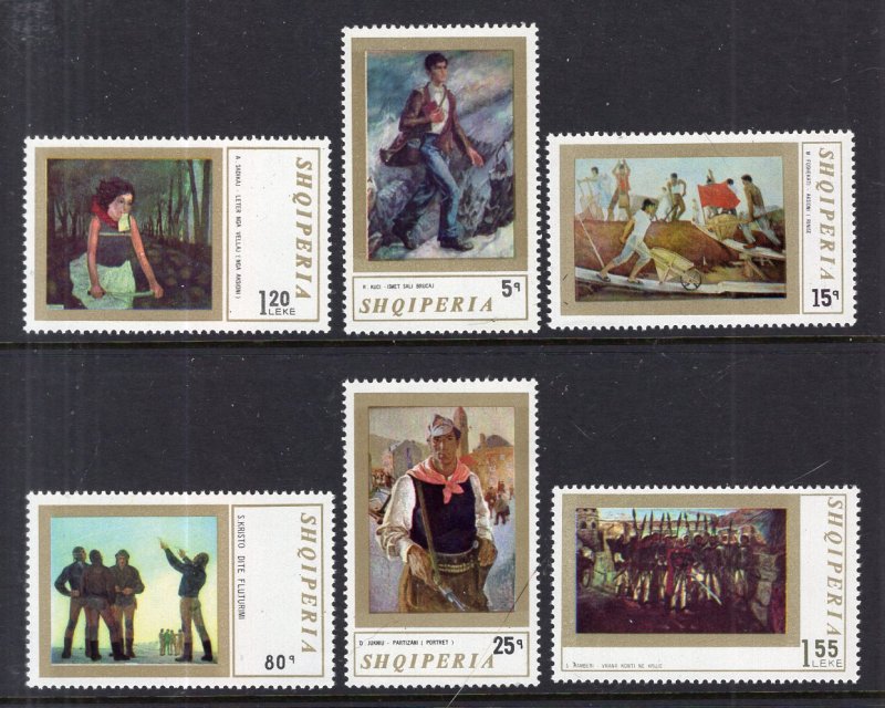 Albania 1388-1393 Paintings MNH VF