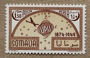 Somalia 1949 1.50s UPU and airplanes, MNH.  Scott C35, CV $1.00