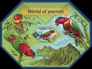 Solomon Islands 2014 Sc 1638 Birds parrot $9.75