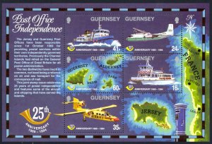 Guernsey Sc# 540a MNH Souvenir Sheet 1994 Guernsey Post Office 25th Anniversary