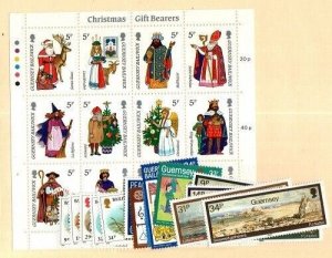 Guernsey Scott 308-24 Mint NH (1985 issues) [TG1833]