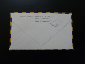 first flight cover Munchen Belgrade Lufthansa 1967