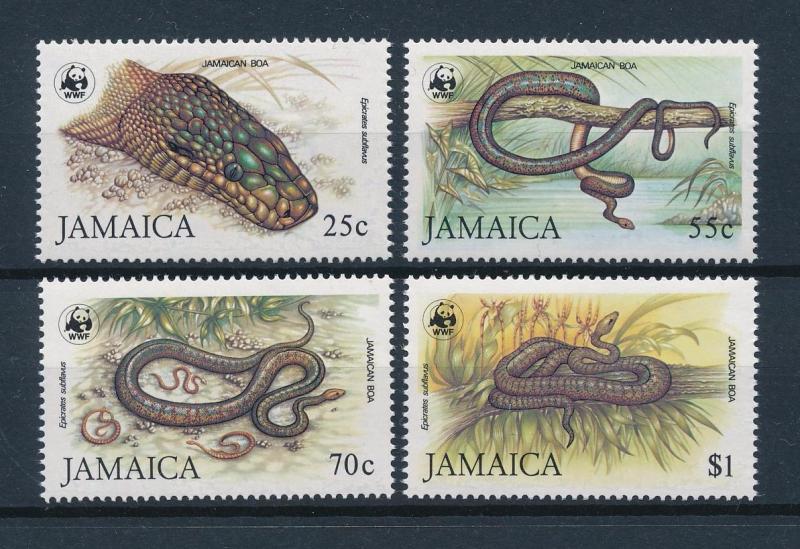 [54219] Jamaica 1984 Reptiles WWF Snakes MNH