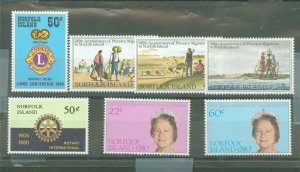 Norfolk Island #254/279  Single (Complete Set)