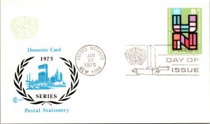 United Nations, New York, Government Postal Card, Worldwide First Day Cover