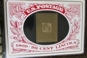 US Stamps 23 Karat Gold Proofs 34 Classics 