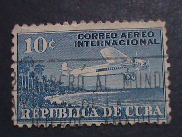 ​CUBA-AIRMIAL- VERY OLD CUBA AIR PLANES STAMPS USED- VF WE SHIP TO WORLD WIDE