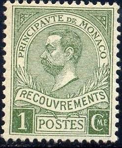 Prince Albert I, Monaco stamp SC#J16 Mint