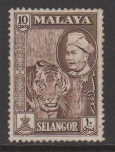 Malaya Selangor Sc#107 Used