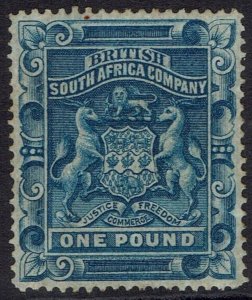 RHODESIA 1892 ARMS £1