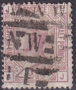 Great Britain #67 Plate 14 F-VF Used  CV $60.00 (A19489)