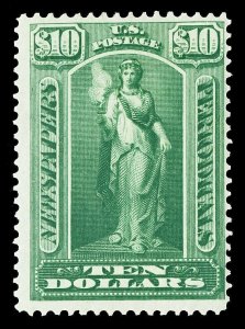Scott PR122 1896 $10.00 Newspaper Issue Mint Fine+ OG H Cat $42.50