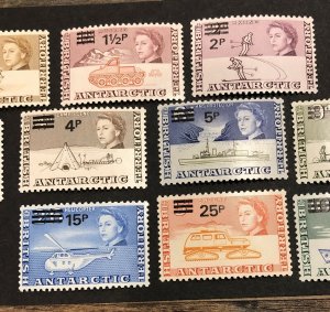 1971 British Antarctic Territory Scott # 25-38 SG 24-27 MNH Mint Unmounted