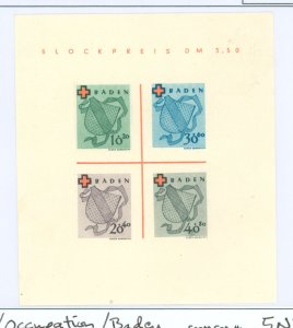 Germany/Baden (5N) #5NB4a Mint (NH) Souvenir Sheet