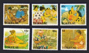 Tokelau Women's Handicrafts 6v 1990 MNH SC#165-170 SG#177-182